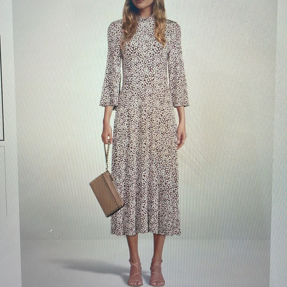 Samsoe Samsoe Fritta printed flower midi dress